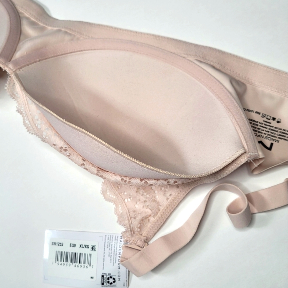 Maidenform Blush Lace Underwire Bra Full Coverage - Picture 4 of 11